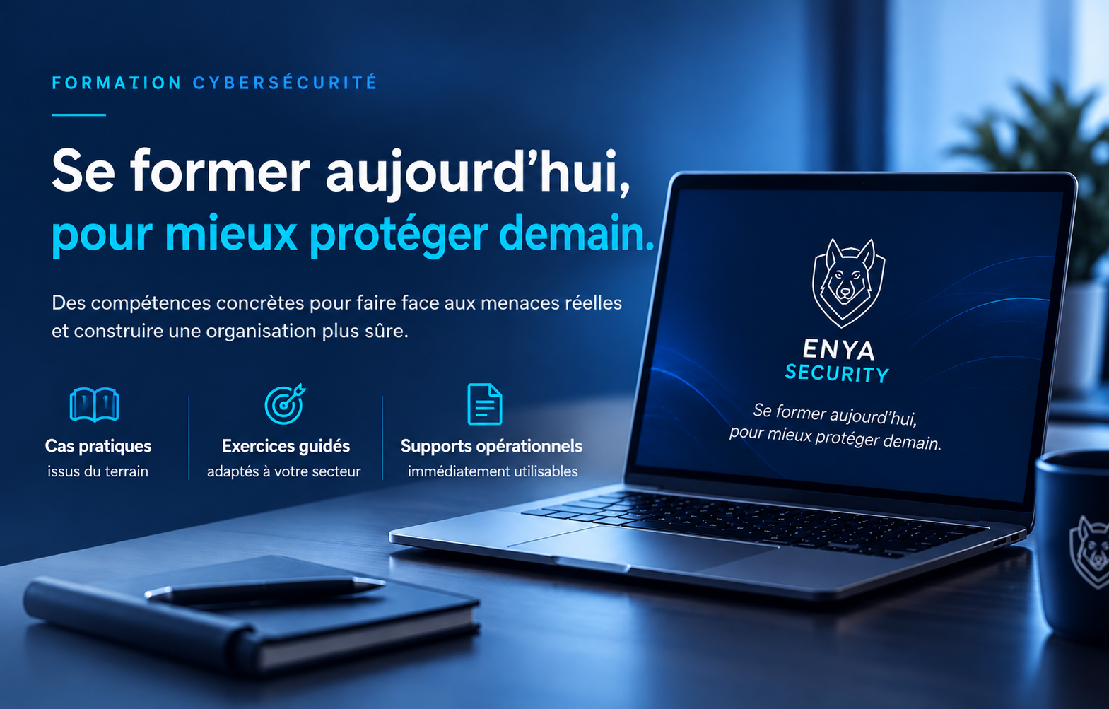 Formation cybersécurité Enya Security — former aujourd'hui, protéger demain