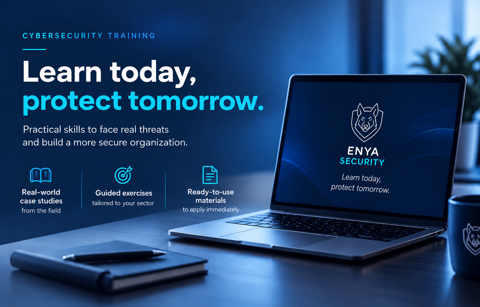 Enya Security cybersecurity training — train today, protect tomorrow